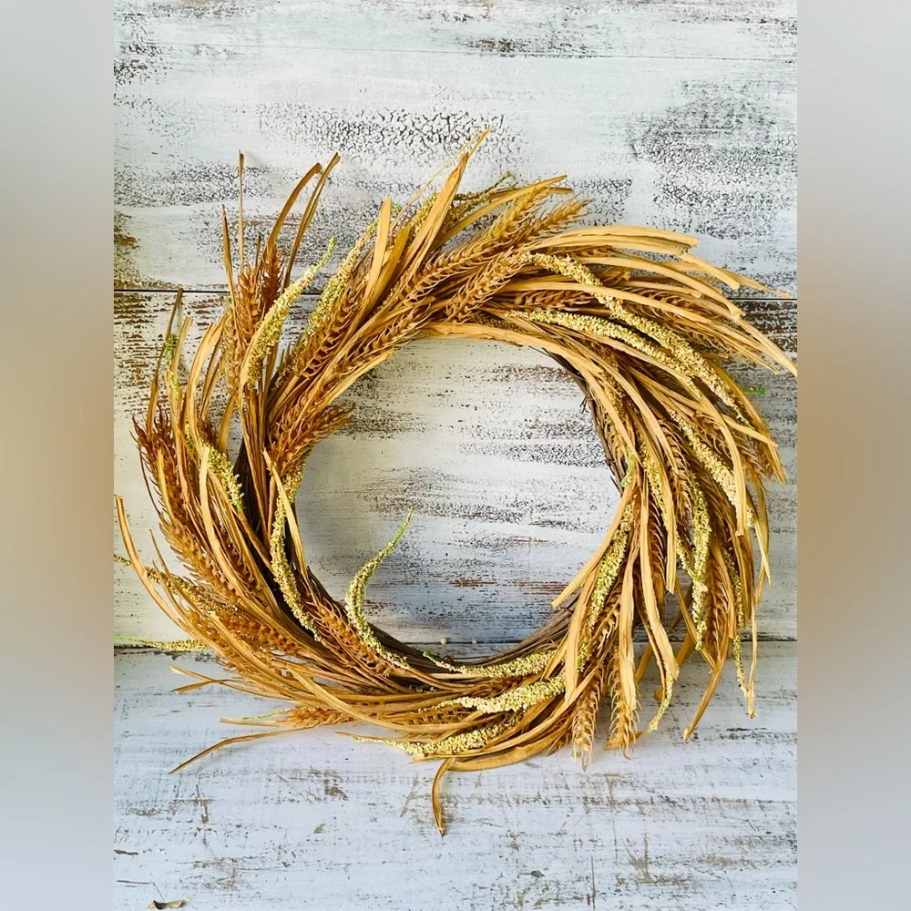 *Wheat and Dried Grass Wreath